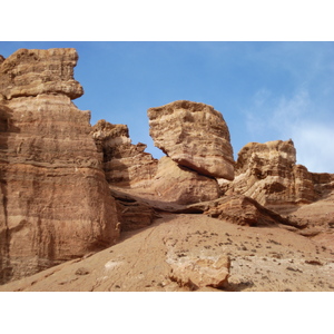 รูปถ่าย คาซัคสถาน(Kazakhstan) หุบผาชารึน(Charyn Canyon) 2007-03 13