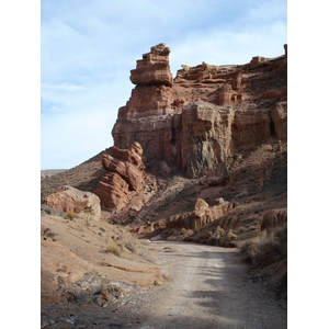 รูปถ่าย คาซัคสถาน(Kazakhstan) หุบผาชารึน(Charyn Canyon) 2007-03 31