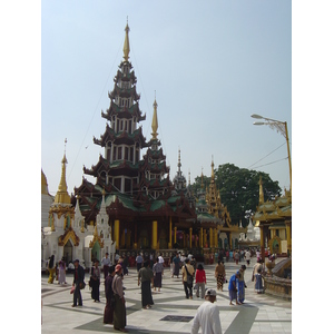 รูปถ่าย พม่า(Myanmar) ย่างกุ้ง(Yangon) พระมหาเจดีย์ชเวกากอง(Shwedagon Pagoda) 2005-01 23