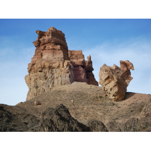 รูปถ่าย คาซัคสถาน(Kazakhstan) หุบผาชารึน(Charyn Canyon) 2007-03 243