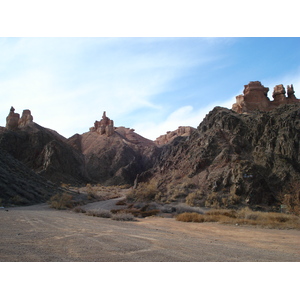 รูปถ่าย คาซัคสถาน(Kazakhstan) หุบผาชารึน(Charyn Canyon) 2007-03 210