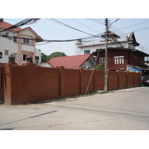 รูปถ่าย ไทย(Thailand) เชียงใหม่(Chiang Mai) ข้างในคุเมืองเชียงใหม่(Inside Canal) 2006-04 0
