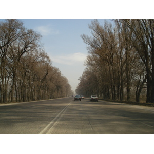 รูปถ่าย คาซัคสถาน(Kazakhstan) ถนนจากอัลมาตีไปหุบผาชารึน(Almaty to Charyn Canyon road) 2007-03 50