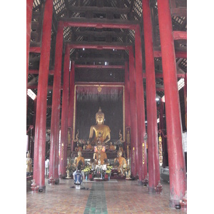 รูปถ่าย ไทย(Thailand) เชียงใหม่(Chiang Mai) ข้างในคุเมืองเชียงใหม่(Inside Canal) วัดเจดีย์หลวงวรวิหาร(Wat Chediluang Varaviharn temple) 2006-04 23