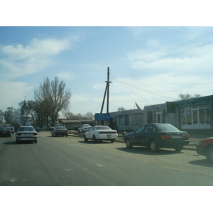 รูปถ่าย คาซัคสถาน(Kazakhstan) ถนนจากอัลมาตีไปหุบผาชารึน(Almaty to Charyn Canyon road) 2007-03 2