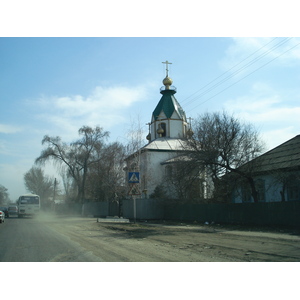 รูปถ่าย คาซัคสถาน(Kazakhstan) ถนนจากอัลมาตีไปหุบผาชารึน(Almaty to Charyn Canyon road) 2007-03 178