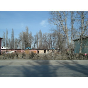 รูปถ่าย คาซัคสถาน(Kazakhstan) ถนนจากอัลมาตีไปหุบผาชารึน(Almaty to Charyn Canyon road) 2007-03 11