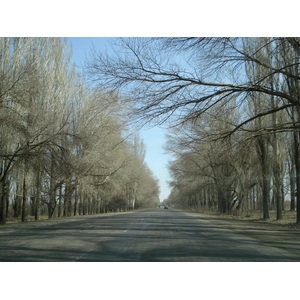 รูปถ่าย คาซัคสถาน(Kazakhstan) ถนนจากอัลมาตีไปหุบผาชารึน(Almaty to Charyn Canyon road) 2007-03 27