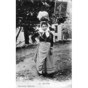 รูปถ่าย ฝรั่งเศส(France) คอร์สิคา(Corsica) โปสการ์ดเก่า(Old Postcards) 1900-01 274