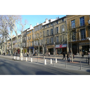 รูปถ่าย ฝรั่งเศส(France) แอ็กซ์-อ็อง-โพรว็องส์(Aix en Provence) ถนนมีราโบ(Cours Mirabeau) 2008-04 21