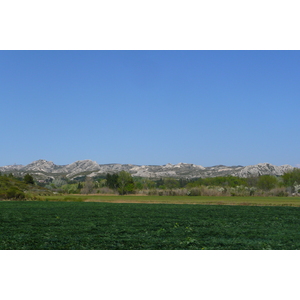 รูปถ่าย ฝรั่งเศส(France) โพรว็องส์(Provence) ถนนจากมูรีแยสไปโบเดอโพรว็องส์(Mouries to Baux de Provence road) 2008-04 3