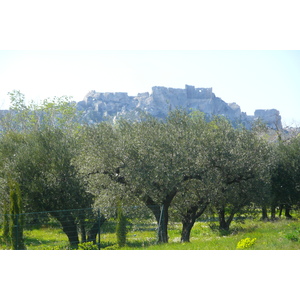 รูปถ่าย ฝรั่งเศส(France) โพรว็องส์(Provence) ถนนจากมูรีแยสไปโบเดอโพรว็องส์(Mouries to Baux de Provence road) 2008-04 8