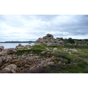 รูปถ่าย ฝรั่งเศส(France) แปร์รอส-กีแรก(Perros Guirec) หิน  แกรนิตชมพู (Cote de granite rose) 2007-08 35