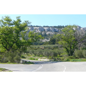 รูปถ่าย ฝรั่งเศส(France) โพรว็องส์(Provence) ถนนจากมูรีแยสไปโบเดอโพรว็องส์(Mouries to Baux de Provence road) 2008-04 16