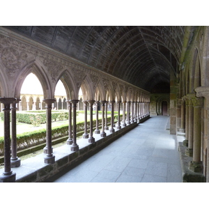 รูปถ่าย ฝรั่งเศส(France) มงแซ็งมีแชล(Mont St Michel) ระเบียงคดแอบบีมงแซ็งมีแชล(Mont St Michel Abbey Cloister) 2010-04 27