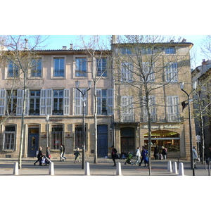 รูปถ่าย ฝรั่งเศส(France) แอ็กซ์-อ็อง-โพรว็องส์(Aix en Provence) ถนนมีราโบ(Cours Mirabeau) 2008-04 30