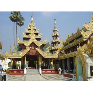 รูปถ่าย พม่า(Myanmar) ย่างกุ้ง(Yangon) พระมหาเจดีย์ชเวกากอง(Shwedagon Pagoda) 2005-01 36