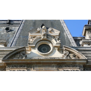 รูปถ่าย ฝรั่งเศส(France) ปารีส(Paris) ลูฟว์(Louvre) ด้านหน้าพระราชวังลูฟวร์ริมแม่น้ำ(Riverside facade of Louvre) 2007-07 3