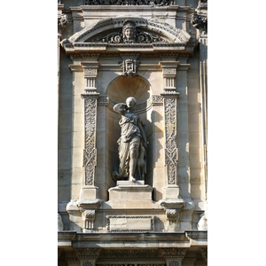 รูปถ่าย ฝรั่งเศส(France) ปารีส(Paris) ลูฟว์(Louvre) ด้านหน้าพระราชวังลูฟวร์ริมแม่น้ำ(Riverside facade of Louvre) 2007-07 20