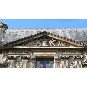 รูปถ่าย ฝรั่งเศส(France) ปารีส(Paris) ลูฟว์(Louvre) ด้านหน้าพระราชวังลูฟวร์ริมแม่น้ำ(Riverside facade of Louvre) 2007-07 55