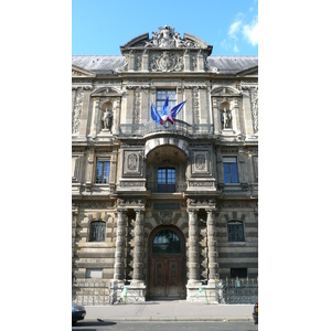 รูปถ่าย ฝรั่งเศส(France) ปารีส(Paris) ลูฟว์(Louvre) ด้านหน้าพระราชวังลูฟวร์ริมแม่น้ำ(Riverside facade of Louvre) 2007-07 46