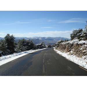รูปถ่าย ฝรั่งเศส(France) ถนนจากกูร์เซกูลไปเกรโอลีแยร์-เล-เนจ(Coursegoule to Greolieres les neiges road) 2007-01 75