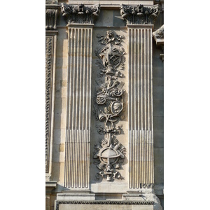 รูปถ่าย ฝรั่งเศส(France) ปารีส(Paris) ลูฟว์(Louvre) ด้านหน้าพระราชวังลูฟวร์ริมแม่น้ำ(Riverside facade of Louvre) 2007-07 73