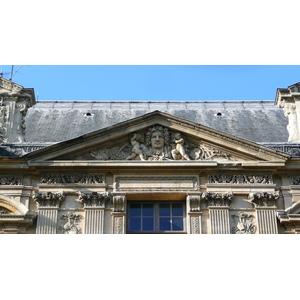 รูปถ่าย ฝรั่งเศส(France) ปารีส(Paris) ลูฟว์(Louvre) ด้านหน้าพระราชวังลูฟวร์ริมแม่น้ำ(Riverside facade of Louvre) 2007-07 39