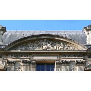 รูปถ่าย ฝรั่งเศส(France) ปารีส(Paris) ลูฟว์(Louvre) ด้านหน้าพระราชวังลูฟวร์ริมแม่น้ำ(Riverside facade of Louvre) 2007-07 32