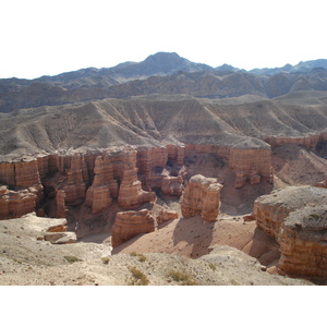 รูปถ่าย คาซัคสถาน(Kazakhstan) หุบผาชารึน(Charyn Canyon) 2007-03 228
