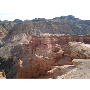 รูปถ่าย คาซัคสถาน(Kazakhstan) หุบผาชารึน(Charyn Canyon) 2007-03 229
