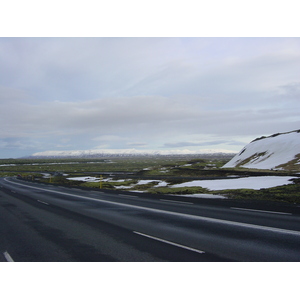 รูปถ่าย ไอซ์แลนด์(Iceland) ถนนหมายเลข 39 ไปเรคยาวิก(Road 39 to Reykjavik) 2003-03 2