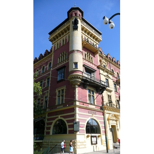 รูปถ่าย สาธารณรัฐเช็ก(Czech Republic) ปราก(Prague) ริมฝั่งสเมตานา(Smetanovo nabr) 2007-07 23