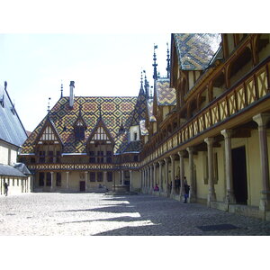 รูปถ่าย ฝรั่งเศส(France) โบนเนอ(Beaune) โรงพยาบาลเก่าโบน (ออสปิสเดอโบน)(Hospices de Beaune) 1999-06 6