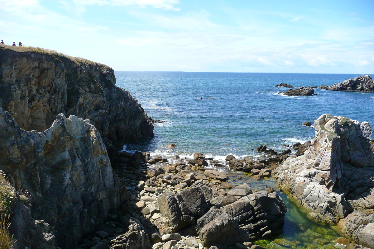 รูปถ่าย ฝรั่งเศส(France) คาบสมุทรกีเบอรง(Quiberon peninsula) แหลมแปร์โช(Pointe du Percho) 2008-07 10