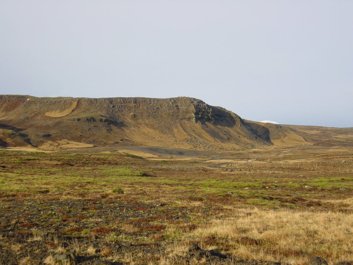 รูปถ่าย ไอซ์แลนด์(Iceland) ถนนหมายเลข 39 ไปเรคยาวิก(Road 39 to Reykjavik) 2003-03 6