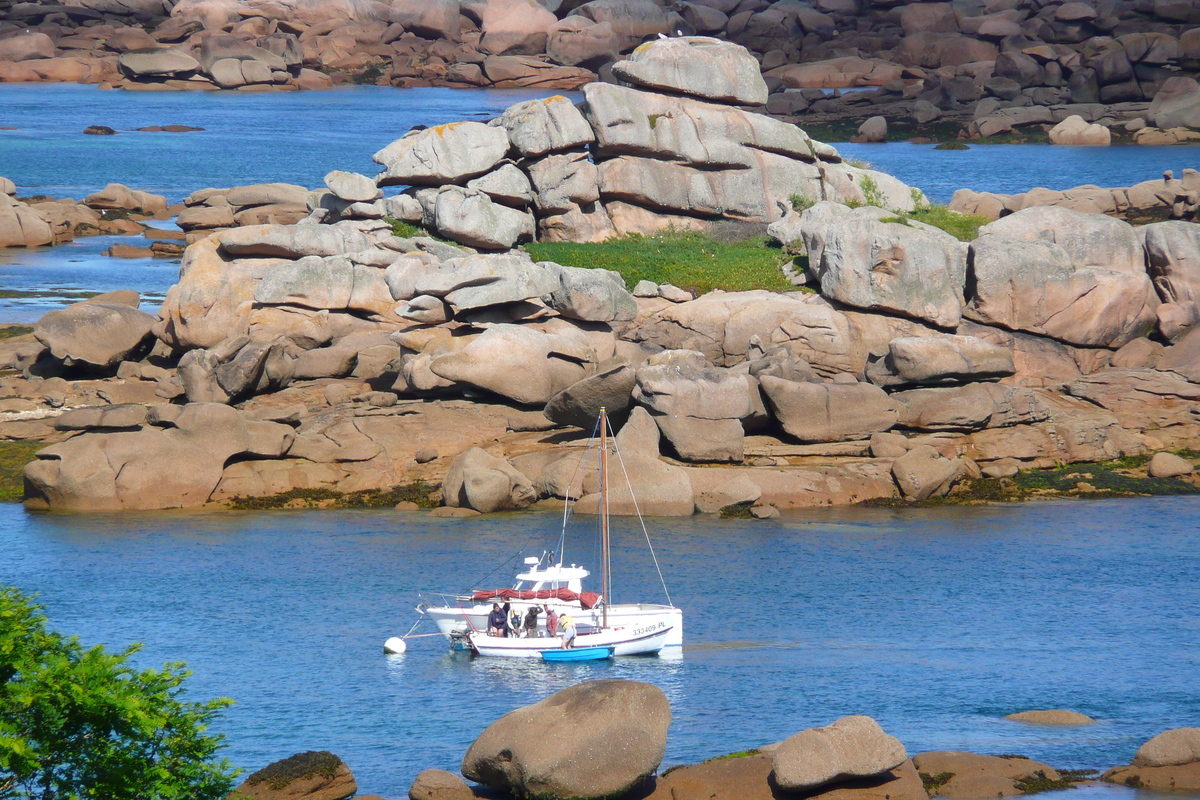 รูปถ่าย ฝรั่งเศส(France) แปร์รอส-กีแรก(Perros Guirec) หิน  แกรนิตชมพู (Cote de granite rose) 2007-08 45