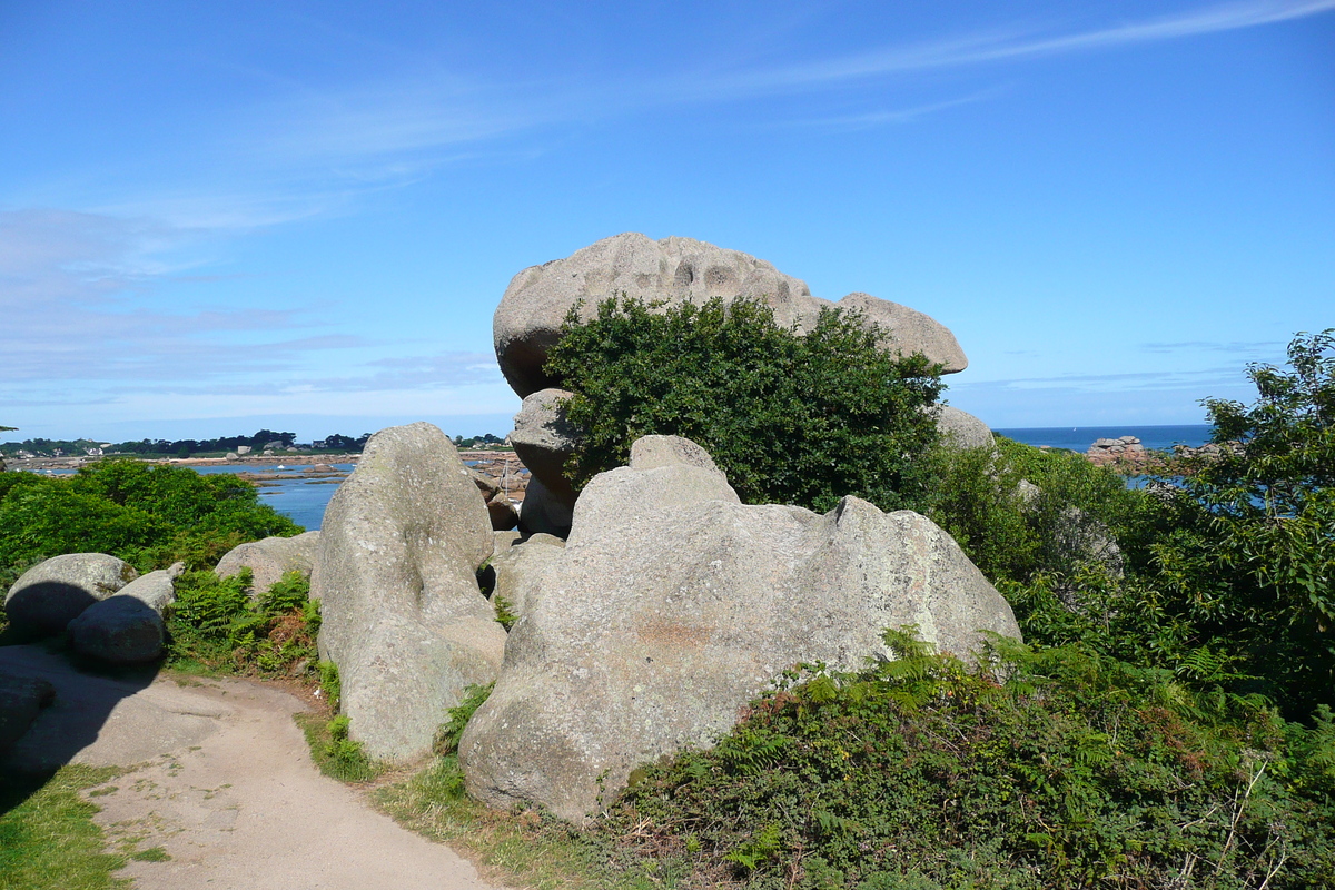 รูปถ่าย ฝรั่งเศส(France) แปร์รอส-กีแรก(Perros Guirec) หิน  แกรนิตชมพู (Cote de granite rose) 2007-08 40