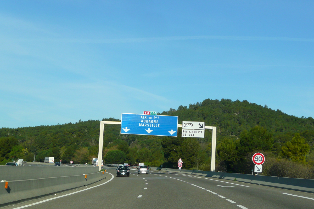 รูปถ่าย ฝรั่งเศส(France) เฟรนช์ริวิเอรา(French Riviera) ถนนจากเลอลุกไปแอ็กซ์(Le Luc to Aix Road) 2008-04 14