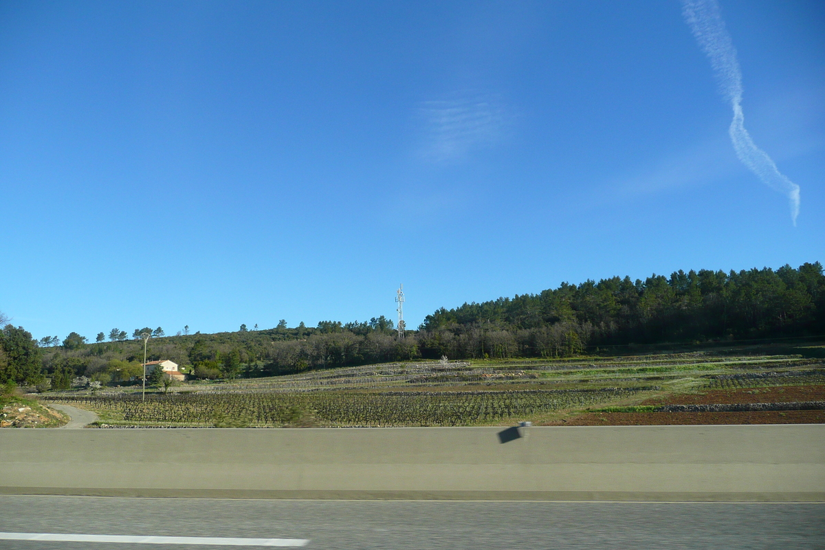 รูปถ่าย ฝรั่งเศส(France) เฟรนช์ริวิเอรา(French Riviera) ถนนจากเลอลุกไปแอ็กซ์(Le Luc to Aix Road) 2008-04 16