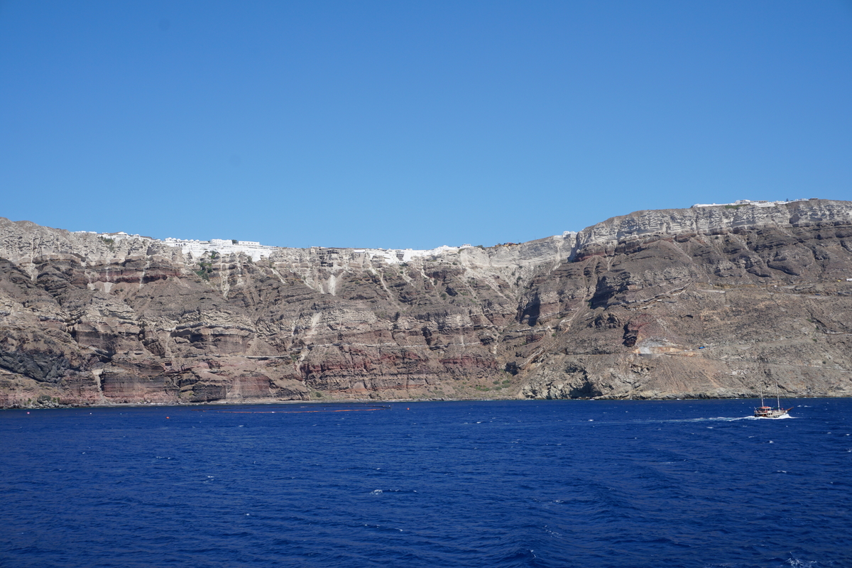 รูปถ่าย กรีก(Greece) ซานโตรินี(Santorini) แอ่งภูเขาไฟซานโตรินี(Santorini caldera) 2016-07 7