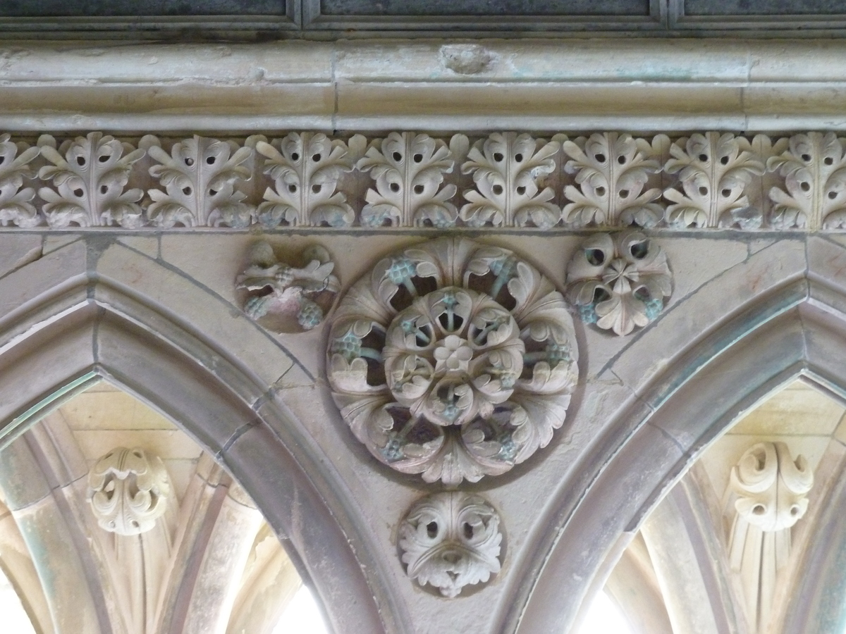 รูปถ่าย ฝรั่งเศส(France) มงแซ็งมีแชล(Mont St Michel) ระเบียงคดแอบบีมงแซ็งมีแชล(Mont St Michel Abbey Cloister) 2010-04 36