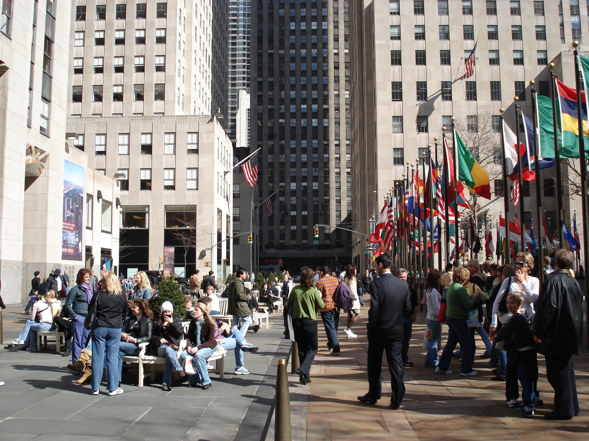 รูปถ่าย สหรัฐอเมริกา(United States) นิวยอร์ก(New York) ร็อกกีเฟลเลอร์เซ็นเตอร์(Rockefeller Center) 2006-03 9