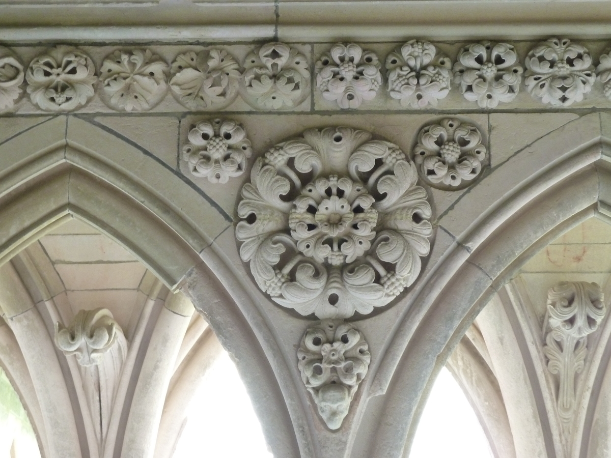 รูปถ่าย ฝรั่งเศส(France) มงแซ็งมีแชล(Mont St Michel) ระเบียงคดแอบบีมงแซ็งมีแชล(Mont St Michel Abbey Cloister) 2010-04 65
