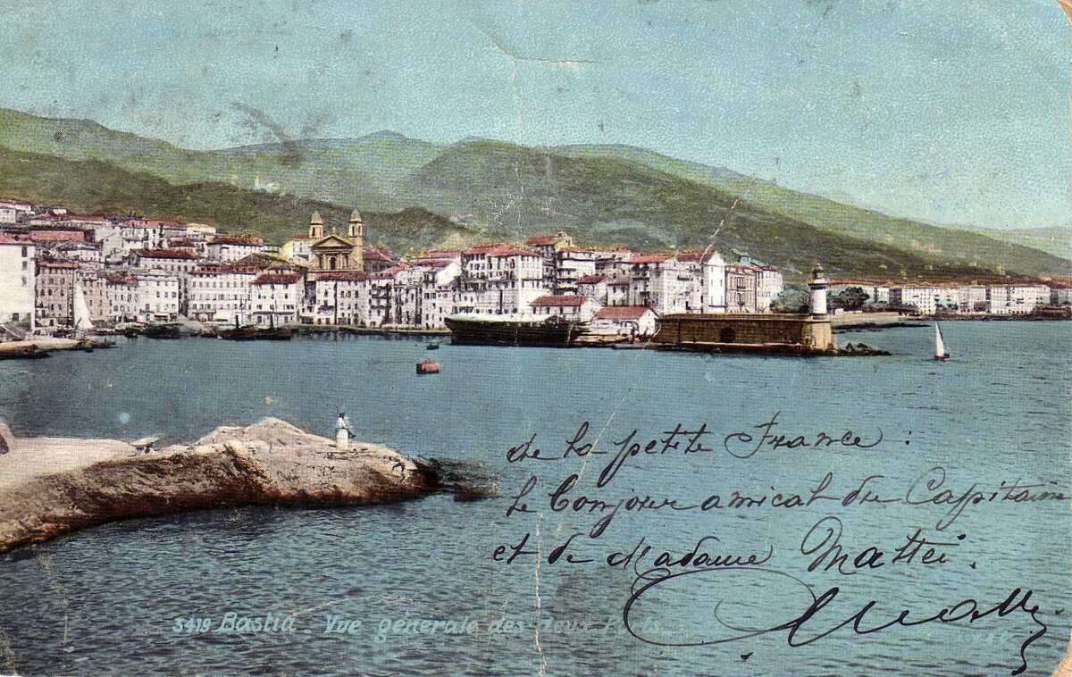 รูปถ่าย ฝรั่งเศส(France) คอร์สิคา(Corsica) โปสการ์ดเก่า(Old Postcards) บาสเทีย(Bastia) 1900-01 12