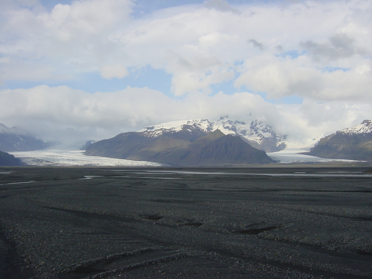 รูปถ่าย ไอซ์แลนด์(Iceland) ถนนหมายเลข 1 จากโยกุลซาร์เลานไปวีก(Road 1 Jokulsarlon to vik) 2003-06 33