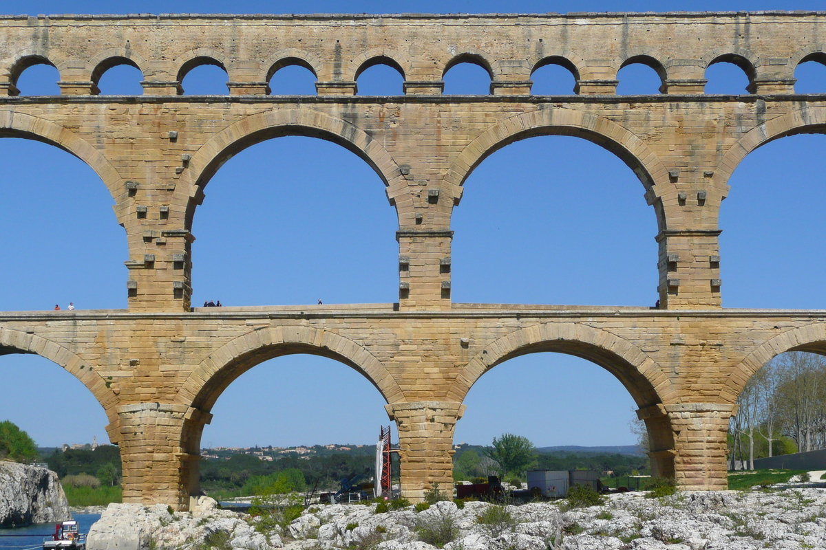 รูปถ่าย ฝรั่งเศส(France) สะพานปงดูการ์(Pont du Gard) 2008-04 68