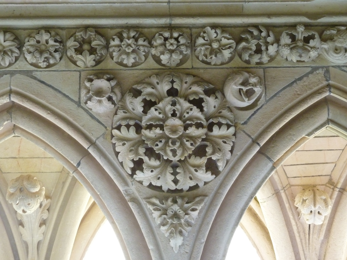 รูปถ่าย ฝรั่งเศส(France) มงแซ็งมีแชล(Mont St Michel) ระเบียงคดแอบบีมงแซ็งมีแชล(Mont St Michel Abbey Cloister) 2010-04 30