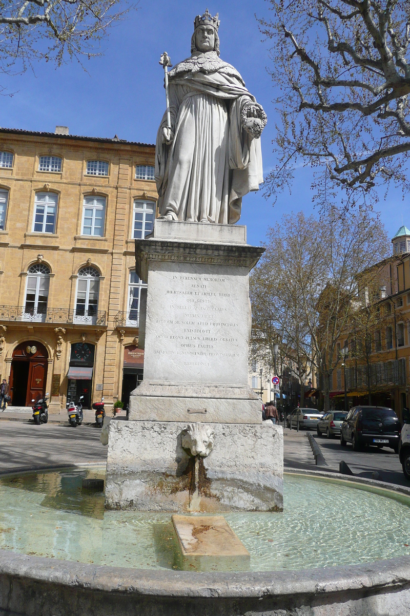 รูปถ่าย ฝรั่งเศส(France) แอ็กซ์-อ็อง-โพรว็องส์(Aix en Provence) ถนนมีราโบ(Cours Mirabeau) 2008-04 31