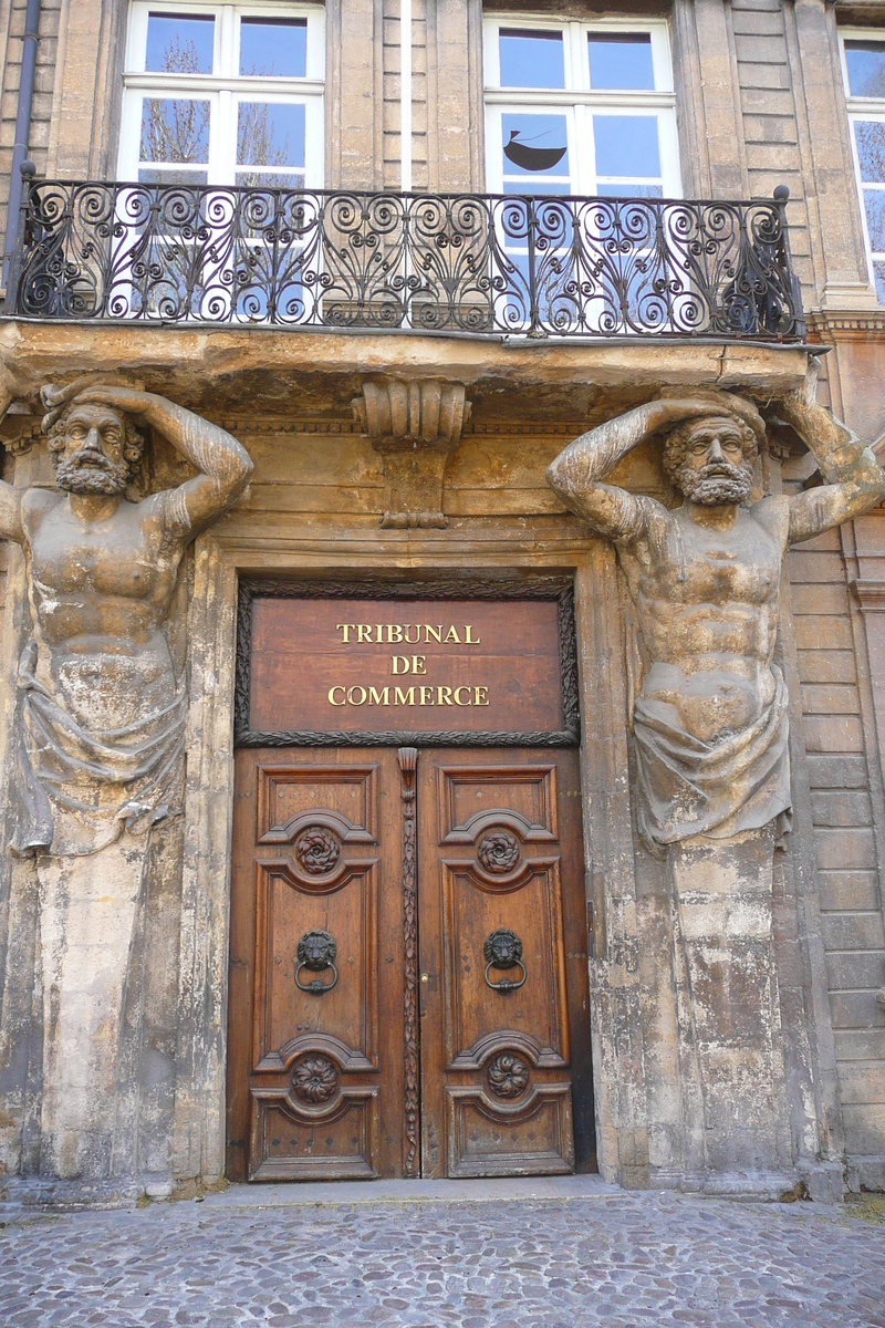 รูปถ่าย ฝรั่งเศส(France) แอ็กซ์-อ็อง-โพรว็องส์(Aix en Provence) ถนนมีราโบ(Cours Mirabeau) 2008-04 23